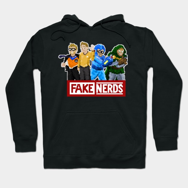 Fake Nerds 8-Bit Hoodie by FakeNerdPod